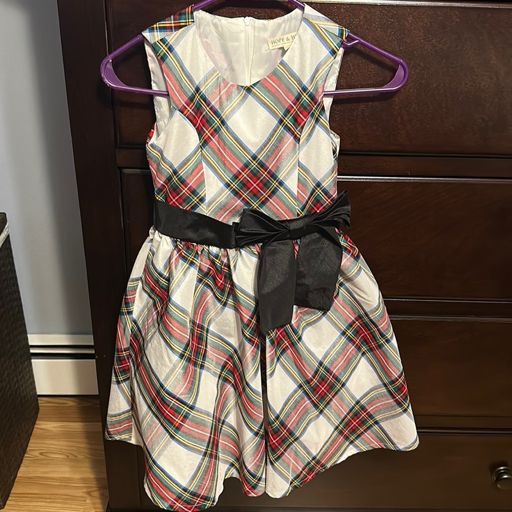 Girls tartan dress